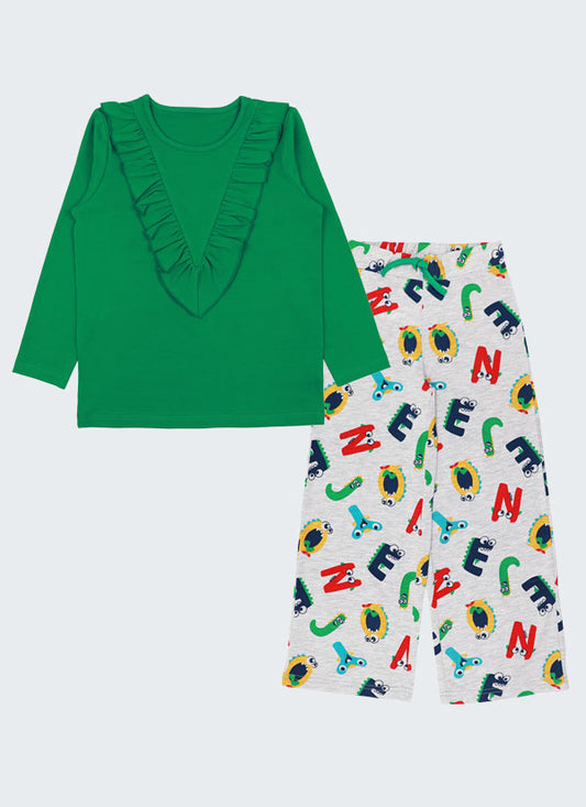 Alphabet Pajamas - Green