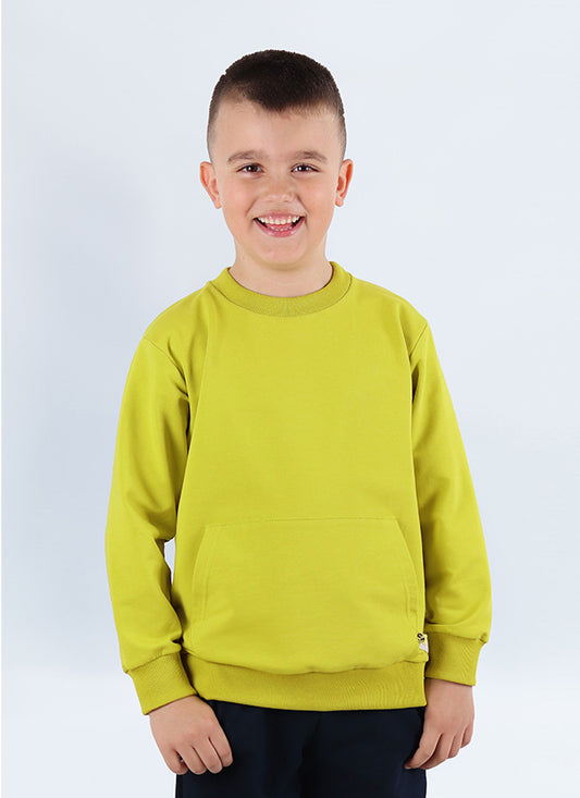 Loose Fit Classic Sweatshirt - Bright Lime